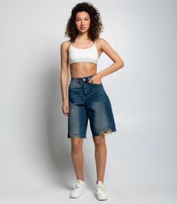 Джинсовые шорты #КТ7781 (1), синий