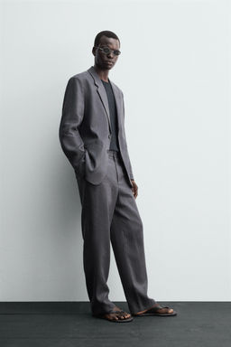 100% LINEN SUIT BLAZER - Zara фото 4
