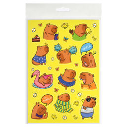 Цена за 3 шт. Набор наклеек для детей. Серия "Мемы" арт. 67782 КАПИБАРА