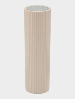 Цена за 2 шт. Футляр для зубной пасты и щетки с зеркалом. цвет бежевый