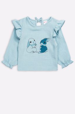 Хлопковая кофточка для девочки из муслина Bonito  фото 3