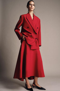 ZW COLLECTION DOUBLE-BREASTED STRAIGHT BLAZER - Zara фото 9