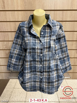 Рубашка женская в клетку