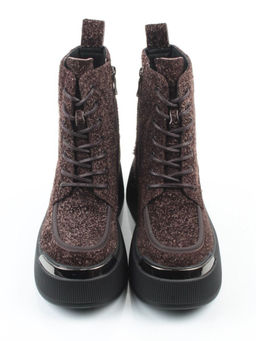 01-DMD-D257 BROWN Ботинки демисезонные женские (натуральная кожа, байка)