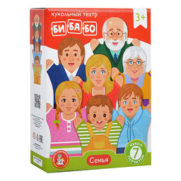 Домашний кукольный театр "Семья" (7 кукол-перчаток)