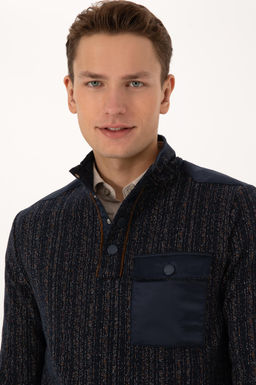 Erkek Regular Fit Bisiklet Yaka Lacivert Sweatshirt - U.s. polo assn фото 2