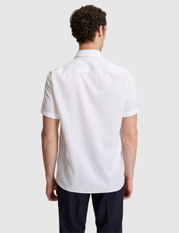 Beyaz Non _ron Kolay _t_lenebilir Regular Fit K_sa Kollu Basic G_mlek