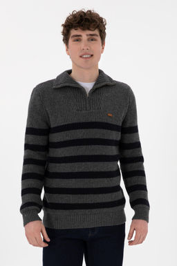 Erkek Antrasit Melanj Kazak