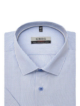 Сорочка мужская короткий рукав GREG 124/201/6177/Z/1p