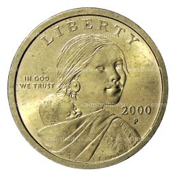 Монета 1 доллар 2000 года P США Сакагавея  Парящий Орел