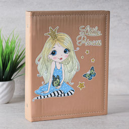 Фотоальбом 200 фото 10х15 Дети Коричневый АКЦИЯ / P-016 /уп 36/кожзам 716892