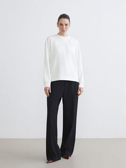 Bisiklet Yaka Kad?n Sweatshirt