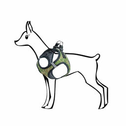 Шлейка Редпл. дарэленд быстросъёмная "Адам-TEX" S, обхват шеи 22-25см, обхват груди 30-35см, текстиль 431212