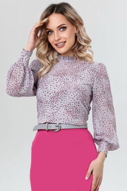 Блузка женская 7052/03/Светло-серый - Rise фото 3