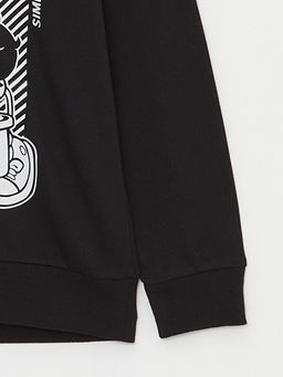 Nostaljik Maymun Bask?l? Uzun Kollu Erkek ?ocuk Hoodie - Waikiki фото 3
