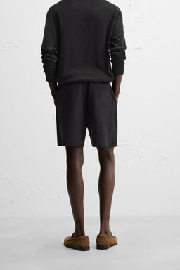 TEXTURED JOGGER BERMUDA SHORTS - Zara фото 12