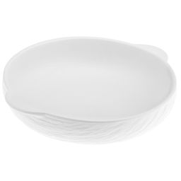 Сланец 3D Блюдо фарфоровое 301х264х68мм, 2,35л, с ручками, белый, сияющая глазурь, рельефный декор (Китай) - Домашняя мода фото 2