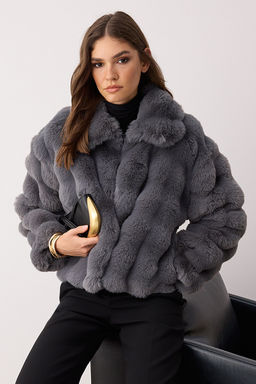 Gri Regular Kal?p Kurk Mont TWOAW26MO00105 - Trendyolmilla фото 17