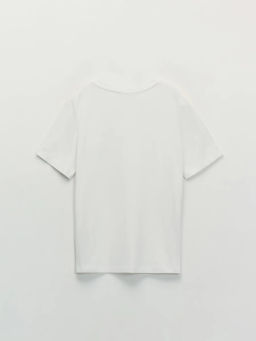 Футболка из хлопка с принтом / Zarina фото 8