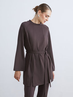 Bisiklet Yaka Kad?n Sweatshirt Tunik