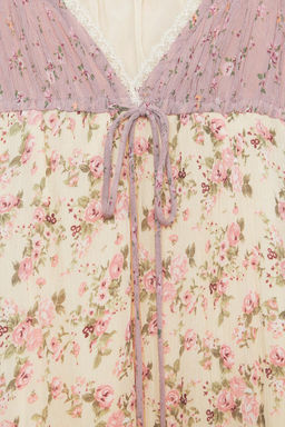 FLORAL PATCHWORK DRESS - Zara фото 6