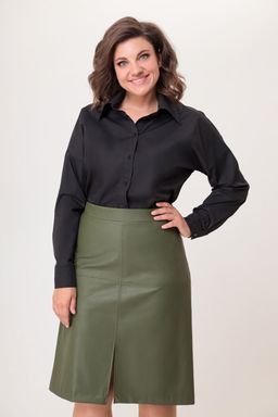 Блуза Swallow 803.2 черный+серебряный узор фото 45