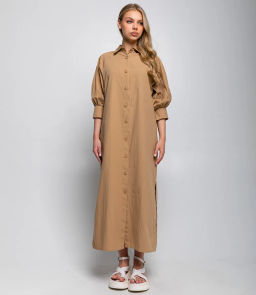 Платье #ОКТ035010, бежевый