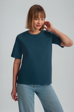 Арт. 3176/10 Футболка женская 44-52 (5 шт) Цвет:изумрудный - Калинка фото 6