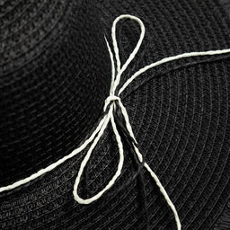 Шляпа женская MINAKU «Блеск», размер 56, чёрная