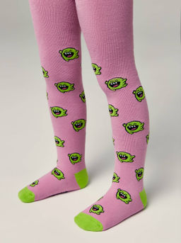 Цена за 2 шт. Колготки детские Conte-kids Колготки SOF-TIKI (махровые внутри) с рисунками мальва - Conte elegant фото 3