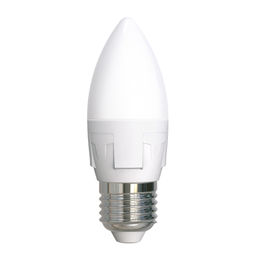 LED-C37 7W/6500K/E27/FR PLP01WH Лампа светодиодная. Форма свеча, матовая. Серия ЯРКАЯ. Дневной белый свет (6500K). Картон. ТМ Uniel