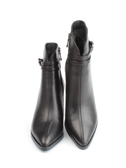 04-M3-L835 BLACK Ботильоны зимние женские (натуральная кожа, натуральный мех) - Фабричный китай фото 9