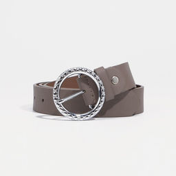 Ремень женский, ширина 3 см, винт, пряжка метал, цвет светло-коричневый