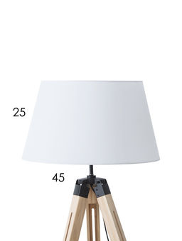 Торшер напольный "Эко" Е27 40Вт бежевый-белый тренога 45х45х150 см