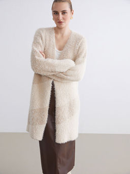 ?al Yaka Renk Bloklu Kad?n Triko H?rka