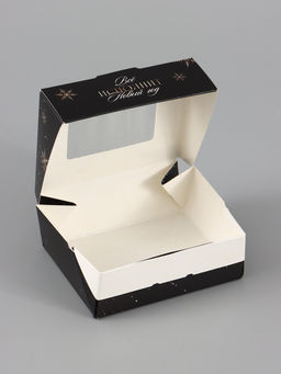 Цена за 5 шт. Коробка подарочная, складная 10×8×3.5 см «Новогодние игрушки»