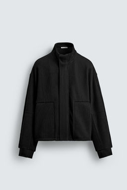 RIBBED BOXY FIT JACKET - Zara фото 7