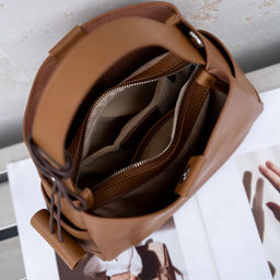 Женская сумка, кожа, MIRONPAN 26006 Светло-коричневый