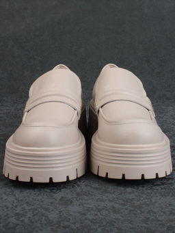 03-C1815-2 BEIGE Лоферы женские (натуральная кожа) - Фабричный китай фото 9