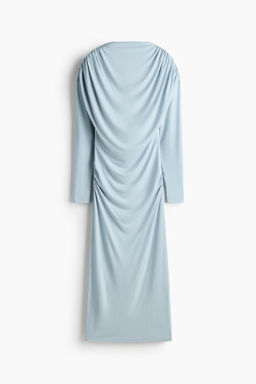 Vestido drapeado de punto