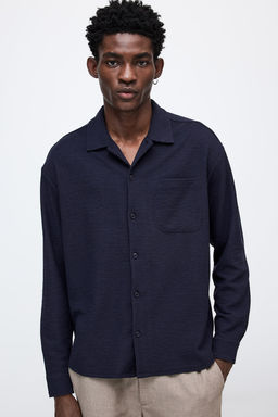 Camisa con textura Loose Fit