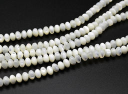 Бусины из перламутра рондель 6мм, 38см, 100 бусин Радуга камня