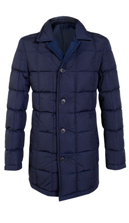 Пуховик мужской двусторонний 1170-6 синий