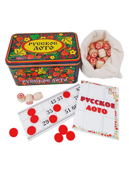 Русское лото в жестяной коробке арт.7931 (Нескучные игры) /8