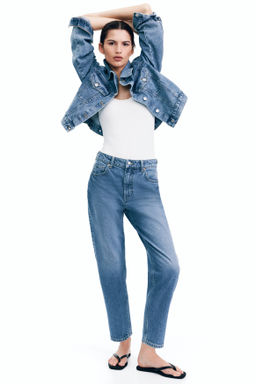 Mom Slim Fit High Waist Ankle Jeans - H&m фото 11