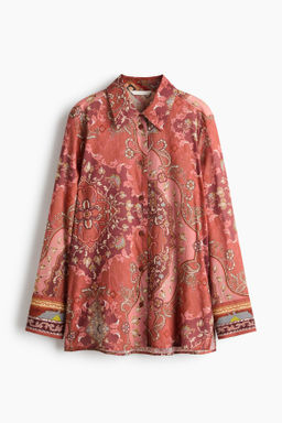 Camisa estampada de algod?n