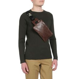 Мужская поясная сумка CALZETTI ADAM L Артикул 2418650, коричневый  фото 2