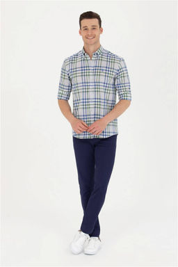 U. S. Polo Assn Мужская рубашка Saks в клетку - U.s. polo assn фото 11