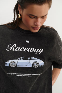 Футболка с принтом Blue raceway