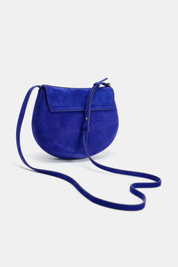 BOLSO BANDOLERA PIEL / Azul - Zara фото 4